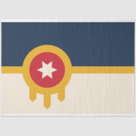 Papel De Seda Bandera de Tulsa (Oklahoma)
