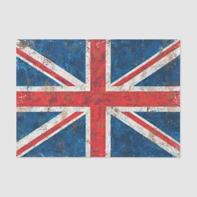 Papel De Seda Bandera de Union Jack (Anverso)