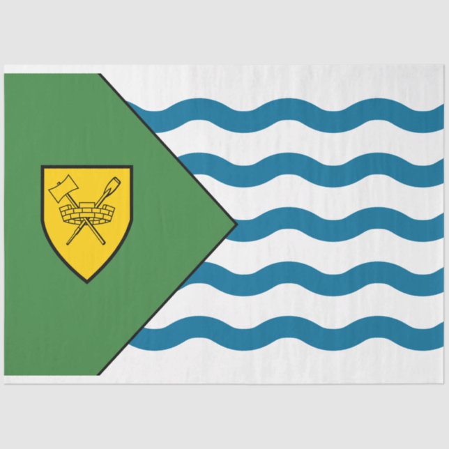 Papel De Seda Bandera de Vancouver (British Columbia, Canadá) (Anverso)
