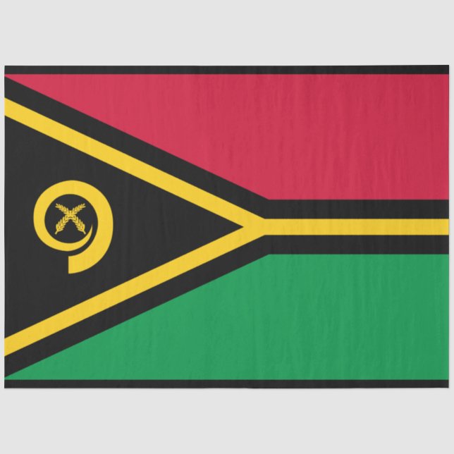 Papel De Seda Bandera de Vanuatu (Anverso)