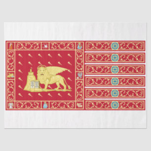 Papel De Seda Bandera de Venecia, Italia (Venezia, Veneto, Itali