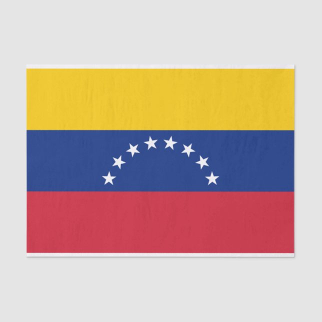 Papel De Seda Bandera de Venezuela (Anverso)
