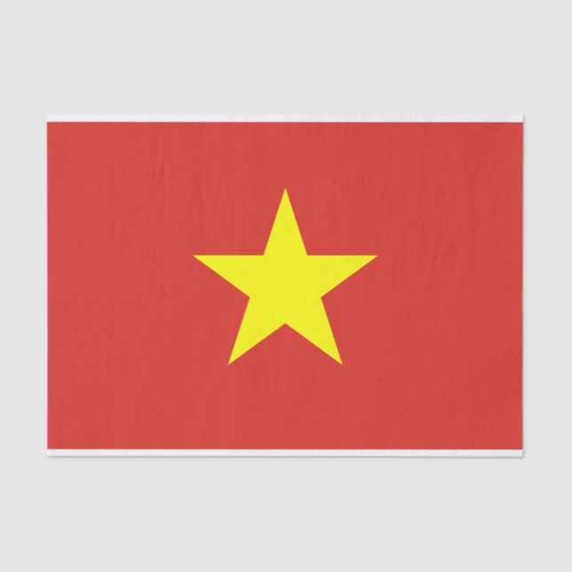 Papel De Seda Bandera de Vietnam (Anverso)