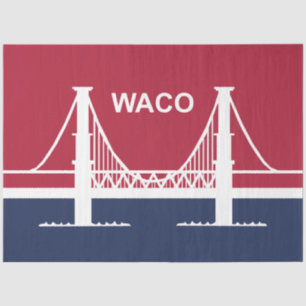 Papel De Seda Bandera de Waco (Texas, Estados Unidos)