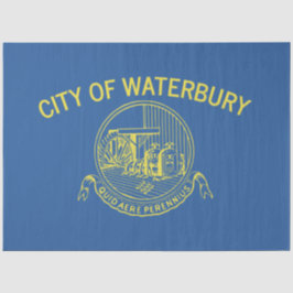 Papel De Seda Bandera de Waterbury (Connecticut)