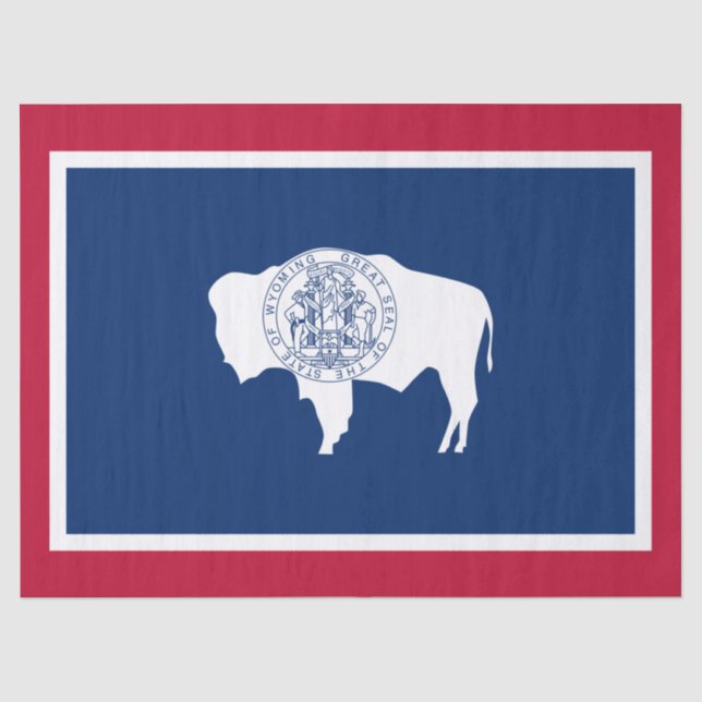Papel De Seda Bandera de Wyoming (Anverso)