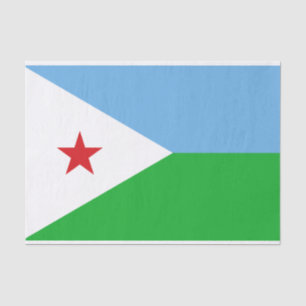Papel De Seda Bandera de Yibuti