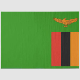 Papel De Seda Bandera de Zambia