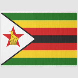 Papel De Seda Bandera de Zimbabue