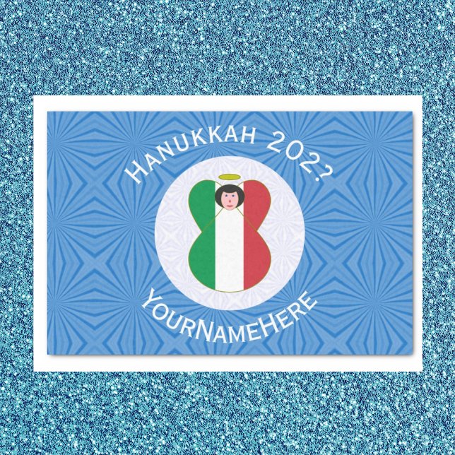 Papel De Seda Bandera del Ángel Italiano para Janucá (Subido por el creador)