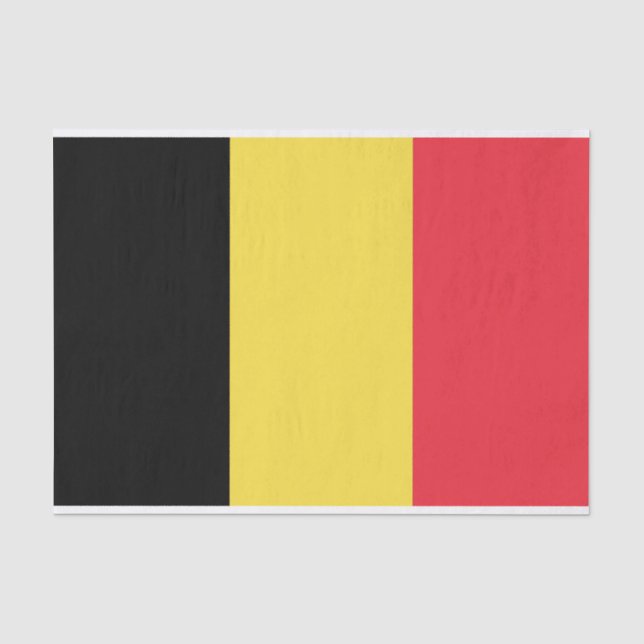 Papel De Seda Bandera del documento de té belga (Anverso)