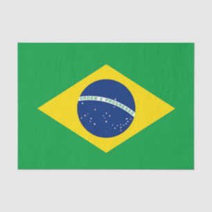 Papel De Seda Bandera del documento de té de Brasil