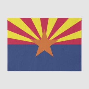 Papel De Seda Bandera del estado de Arizona