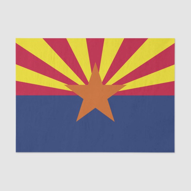 Papel De Seda Bandera del estado de Arizona (Anverso)