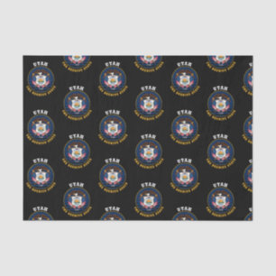 PAPEL DE SEDA BANDERA DEL ESTADO DE AVISPA DE UTAH