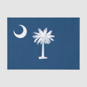 Papel De Seda Bandera del Estado de Carolina del Sur