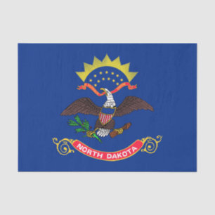 Papel De Seda Bandera del Estado de Dakota del Norte