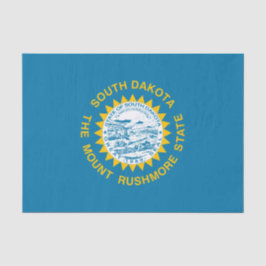 Papel De Seda Bandera del Estado de Dakota del Sur