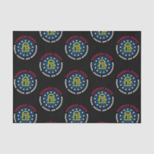 PAPEL DE SEDA BANDERA DEL ESTADO DE GEORGIA PEACH
