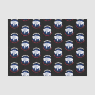 PAPEL DE SEDA BANDERA DEL ESTADO DE IGUALDAD DE WYOMING