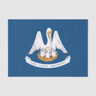 Papel De Seda Bandera del estado de Louisiana