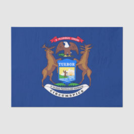 Papel De Seda Bandera del estado de Michigan