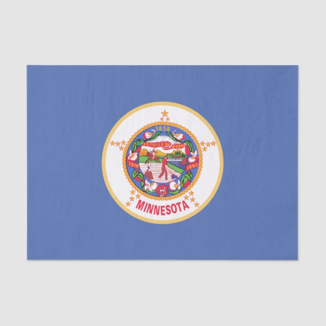 Papel De Seda Bandera del estado de Minnesota (Anverso)