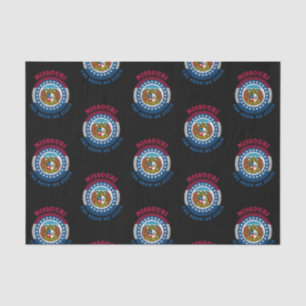 PAPEL DE SEDA BANDERA DEL ESTADO DE MISSOURI SHOW-ME