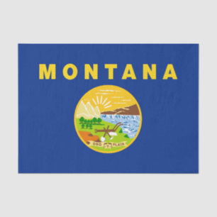 Papel De Seda Bandera del estado de Montana