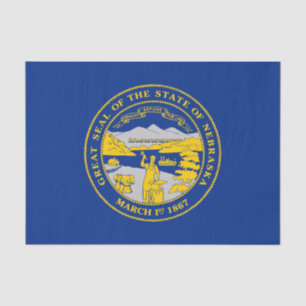 Papel De Seda Bandera del Estado de Nebraska