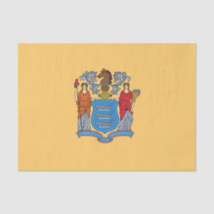 Papel De Seda Bandera del Estado de Nueva Jersey