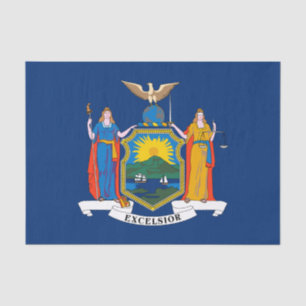Papel De Seda Bandera del Estado de Nueva York