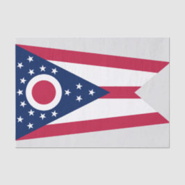 Papel De Seda Bandera del Estado de Ohio