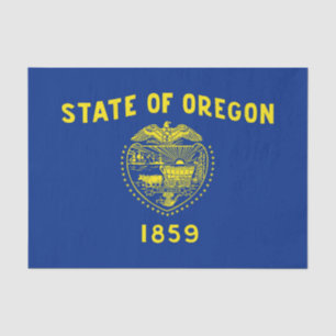 Papel De Seda Bandera del Estado de Oregon