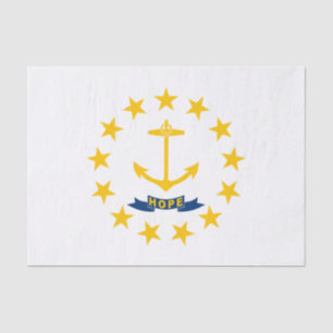 Papel De Seda Bandera del estado de Rhode Island