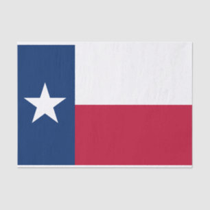 Papel De Seda Bandera del estado de Texas
