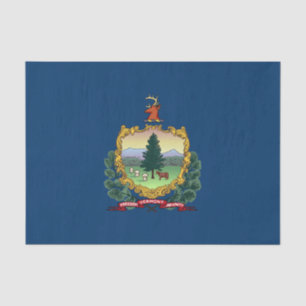 Papel De Seda Bandera del Estado de Vermont