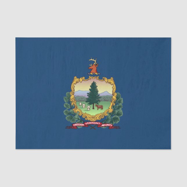 Papel De Seda Bandera del Estado de Vermont (Anverso)