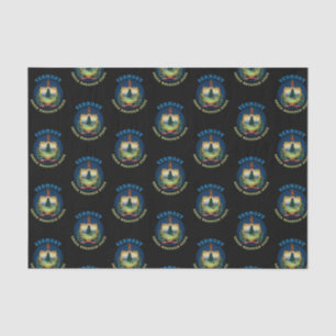 PAPEL DE SEDA BANDERA DEL ESTADO DE VERMONT GREEN MOUNTAIN