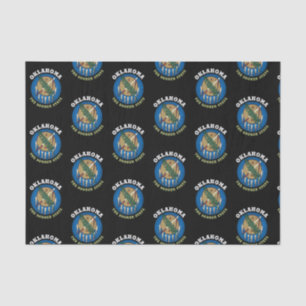 PAPEL DE SEDA BANDERA DEL ESTADO SOONER DE OKLAHOMA