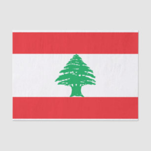 Papel De Seda Bandera del Líbano