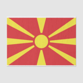 Papel De Seda Bandera del Norte de Macedonia