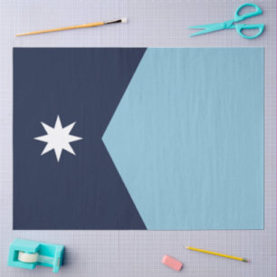 Papel De Seda Bandera del Nuevo Estado Rebelde de Minnesota