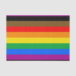 Papel De Seda Bandera del Orgullo Arcoíris de Filadelfia