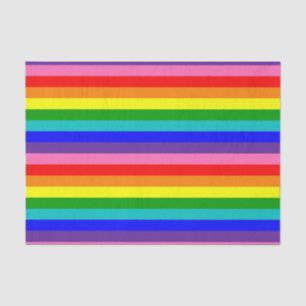 Papel De Seda Bandera del Orgullo Arcoíris de Ocho Franjas Horiz