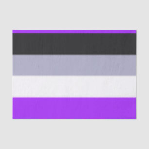 Papel De Seda Bandera del orgullo asexual caído