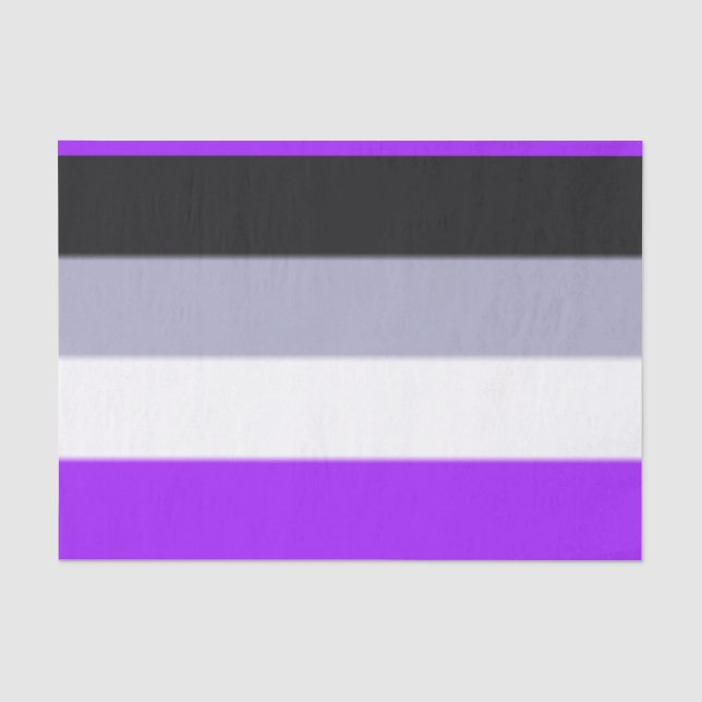 Papel De Seda Bandera del orgullo asexual caído (Anverso)