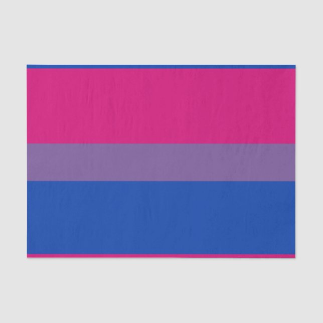Papel De Seda Bandera del Orgullo Bisexual (Anverso)