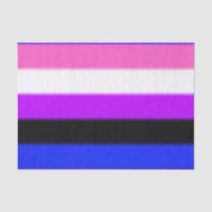 Papel De Seda Bandera del Orgullo de Fallo de Género