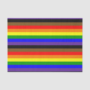Papel De Seda Bandera del Orgullo de Filadelfia en Horizontal